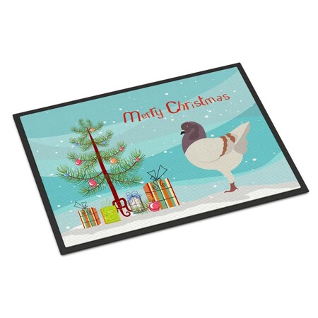Carolines Treasures German Modena Pigeon Christmas Indoor or Outdoor Mat, 18 x 27 in. BB9316MAT
